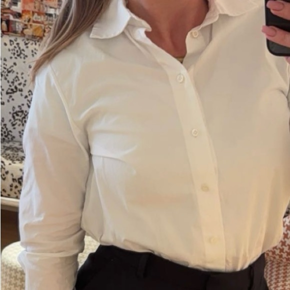 Dior Tops - Dior Uniforme White Button Down Shirt